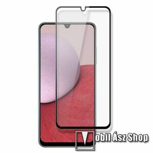 AMORUS előlap védő karcálló edzett üveg - FEKETE - 9H, A teljes felületén tapad! - TELJES KIJELZŐT VÉDI! - SAMSUNG Galaxy A14 5G (SM-A146) / 4G (SM-A145) - GYÁRI kép