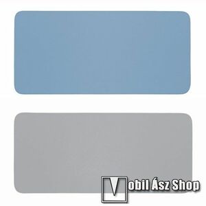 UNIVERZÁLIS Vízálló PU bőr XXL-es Egérpad - 30 x 60cm, kétoldalas kialakítás, megfordítható, vízálló - KÉK / SZÜRKE kép
