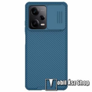 NILLKIN CAMSHIELD PRO műanyag védőtok, szilikon betétes, eltolható kameravédő fedéllel, ERŐS VÉDELEM - KÉK - Xiaomi Poco X5 Pro / Redmi Note 12 Pro Speed / Redmi Note 12 Pro 5G - GYÁRI kép