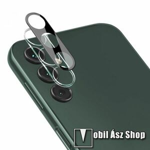 IMAK kamera lencsevédő üvegfólia - 1db, 9H, Arc Edges - FEKETE - SAMSUNG Galaxy A14 5G (SM-A146) / 4G (SM-A145) - GYÁRI kép