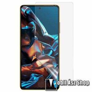 Képernyővédő fólia - Ultra Clear - 1db, törlőkendővel, A képernyő sík részét védi! - Xiaomi Poco X5 Pro / Redmi Note 12 Pro Speed / Redmi Note 12 Pro 5G / Note 12 Pro Plus kép