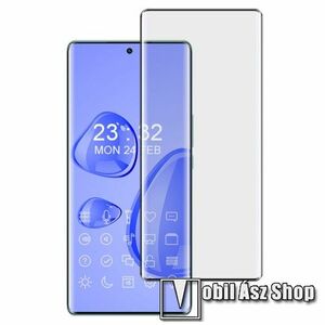 IMAK 3D Curved előlap védő karcálló edzett üveg - FEKETE - 9H, A teljes képernyőt védi! - HUAWEI Honor X40 / Honor X9a / Honor Magic5 Lite - GYÁRI kép