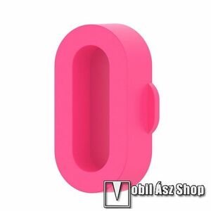 Okosóra szilikon töltőnyílás porvédő dugó - RÓZSASZÍN - Garmin Forerunner 265 / 965 / Fenix 5S / 5 / 5X / 6X / 7-hez kép