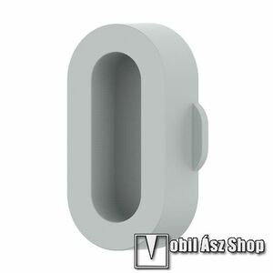 Okosóra szilikon töltőnyílás porvédő dugó - SZÜRKE - Garmin Forerunner 265 / 965 / Fenix 5S / 5 / 5X / 6X / 7-hez kép
