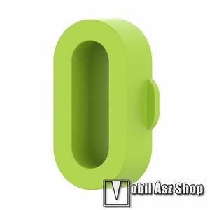 Okosóra szilikon töltőnyílás porvédő dugó - VILÁGOSZÖLD - Garmin Forerunner 265 / 965 / Fenix 5S / 5 / 5X / 6X / 7-hez kép