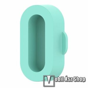 Okosóra szilikon töltőnyílás porvédő dugó - ZÖLDESKÉK - Garmin Forerunner 265 / 965 / Fenix 5S / 5 / 5X / 6X / 7-hez kép