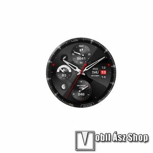 Okosóra Flexible Nano Glass okosóra flexibilis üvegfólia - 1db - 3D Curved, A teljes kijelzőt védi! - FEKETE - Xiaomi Amazfit Falcon kép
