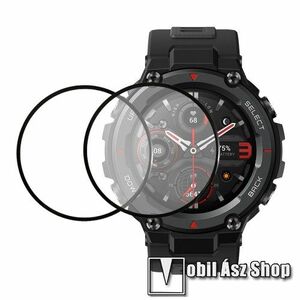 Okosóra Flexible Nano Glass rugalmas edzett üveg - 2db, 3D Curved, A teljes kijelzőt védi! - Xiaomi Amazfit T-Rex Pro kép