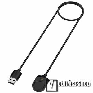 Okosóra USB töltő - FEKETE - 1m hosszú kábel - Garmin MARQ2 Athlete / Adventurer / Captain / Golfer / Aviator kép