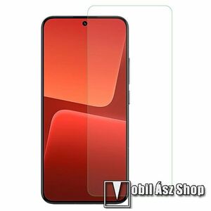 Előlap védő karcálló edzett üveg - 0, 3 mm vékony, 9H, Arc Edge, A képernyő sík részét védi - Xiaomi 13 kép