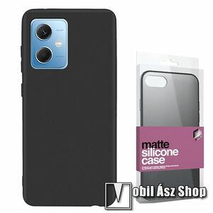 Xpro szilikon védő tok / hátlap - ULTRAVÉKONY! 0.33mm - MATT FEKETE - Xiaomi Poco X5 / Redmi Note 12 5G - GYÁRI kép