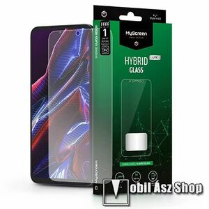 MYSCREEN HYBRIDGLASS Lite Flexible 7H rugalmas edzett üveg képernyővédő fólia, 0, 15 mm vékony, a képernyő sík részét védi - ÁTLÁTSZÓ - Xiaomi Poco X5 / Redmi Note 12 5G - GYÁRI kép