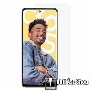 Előlap védő karcálló edzett üveg - 0, 3 mm vékony, 9H, Arc Edge, A képernyő sík részét védi - Realme C55 / narzo N55 kép
