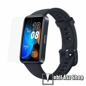 Huawei Band 8, TPU okosóra képernyővédő fólia, 1db, Clear, törlőkendővel kép