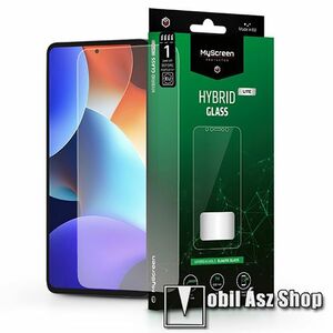 MYSCREEN HYBRIDGLASS Lite Flexible 7H rugalmas edzett üveg képernyővédő fólia, 0, 15 mm vékony, a képernyő sík részét védi - ÁTLÁTSZÓ - Xiaomi Poco X5 Pro / Redmi Note 12 Pro Speed / Redmi Note 12 Pro 5G / Note 12 Pro Plus - GYÁRI kép