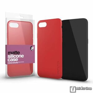 Xpro szilikon védő tok / hátlap - ULTRAVÉKONY! 0.33mm - MATT PIROS - Xiaomi Mi 11 Lite / Xiaomi Mi 11 Lite 5G - GYÁRI kép