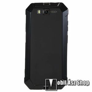 Szilikon védő tok / matt hátlap - FEKETE - ULEFONE Power Armor 20WT kép