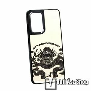 YOOUP műanyag védő tok / hátlap - szilikon szegély, tükrös hátlap - SÁRKÁNY MINTÁS - SAMSUNG Galaxy A52 5G (SM-A526F) / A52 4G (SM-A525F) / A52s 5G (SM-A528B / SM-A528B/DS) kép