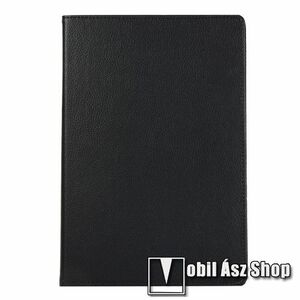 Notesz tok / mappa tok - FEKETE - gumis záródás, asztali tartó funkcióval, 360°-ban elforgatható, műanyag belső - SAMSUNG Galaxy Tab S9 Ultra (SM-X910/916) / Tab S8 Ultra (SM-X900/X906) kép