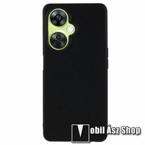 Szilikon védő tok / hátlap - MATT - FEKETE - OnePlus Nord CE 3 Lite / Nord N30 / Nord CE 3 kép