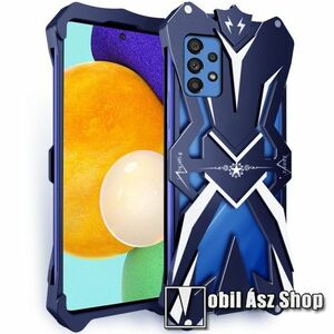 Alumínium védő tok / hátlap - SÖTÉTKÉK - SAMSUNG Galaxy A52 5G (SM-A526F) / A52 4G (SM-A525F) / A52s 5G (SM-A528B/DS) kép