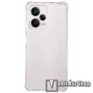 Szilikon védő tok / hátlap - FÉNYES - ÁTLÁTSZÓ - erősített sarkok - Xiaomi Redmi Note 12 Pro Plus kép
