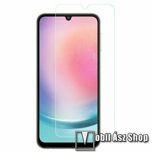 Előlap védő karcálló edzett üveg - 0, 3 mm vékony, 9H, Arc Edge, A képernyő sík részét védi - SAMSUNG Galaxy A24 4G (SM-A245) kép
