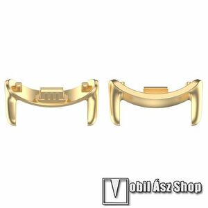 Okosóra fém csatlakozó adapter - 2db / 1pár - ARANY - bármilyen 14mm-es teleszkópos szíjjal használható - Xiaomi Smart Band 8, 8 NFC, 9, 9 NFC kép