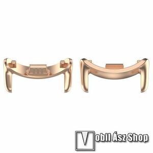 Okosóra fém csatlakozó adapter - 2db / 1pár - ROSE GOLD - bármilyen 14mm-es teleszkópos szíjjal használható - Xiaomi Smart Band 8, 8 NFC, 9, 9 NFC kép