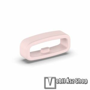 Okosóra szíj bújtató - 1db, szilikon, 18mm széles szíjakhoz, csúszásmentes, a feltüntetett méret a bujtató belső szélességét jelöli! - RÓZSASZÍN kép