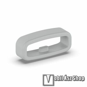 Okosóra szíj bújtató - 1db, szilikon, 20mm széles szíjakhoz, csúszásmentes, a feltüntetett méret a bujtató belső szélességét jelöli! - SZÜRKE kép