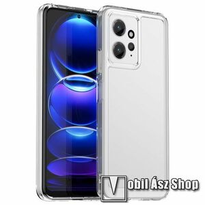 OTT! TRANSPARENT műanyag védő tok / hátlap - ÁTLÁTSZÓ - szilikon keret - ERŐS VÉDELEM! - Xiaomi Redmi Note 12 4G (Global version) kép