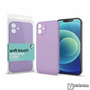 Xpro Soft Touch szilikon védő tok / hátlap - kameravédelemmel, mikroszálas szövettel bevont belsővel - LILA - SAMSUNG Galaxy A33 5G (SM-A336) - GYÁRI kép