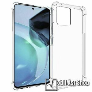 Szilikon védő tok / hátlap - FÉNYES - ÁTLÁTSZÓ - erősített sarkok - MOTOROLA Moto G72 (XT2255-1) kép