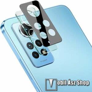 IMAK kamera lencsevédő üvegfólia - 1db, 9H, Arc Edges - FEKETE - Xiaomi Redmi Note 12 Pro 4G - GYÁRI kép