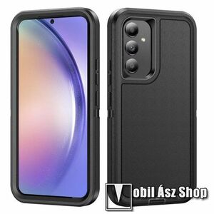 OTT! ARMOR PRO szilikon védő tok / hátlap - FEKETE - 2 rétegű védelem, műanyag betét, erősített - SAMSUNG Galaxy A54 (SM-A546B/DS) kép