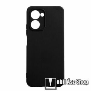 YOOUP BASIC szilikon védő tok / hátlap - MATT - FEKETE - Realme C33 (RMX3624) / C33 (2023) kép