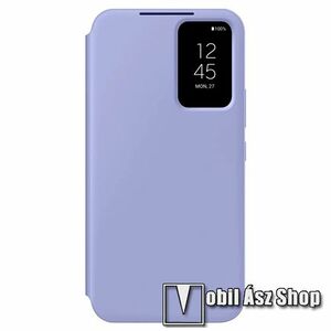 SAMSUNG notesz / flip tok - LILA - aktív flip, oldalra nyíló, hívószámkijelzés, Smart View Cover, bankkártyatartó, szilikon belső - SAMSUNG Galaxy A34 (SM-A346) - EF-ZA346CVEGWW - GYÁRI kép