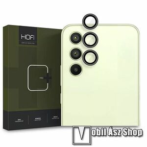 HOFI CAMRING PRO+ kamera lencsevédő karcálló edzett üveg - FEKETE - 1 szett(3db), lencsénkénti védelem, 9H, 0, 33mm, alumínium - SAMSUNG Galaxy A54 (SM-A546) / Galaxy S23 FE (SM-S711) - GYÁRI kép