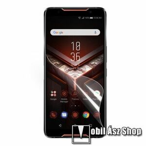 Képernyővédő fólia - Ultra Clear - 1db, törlőkendővel, A képernyő sík részét védi - ASUS ROG Phone (ZS600KL) kép