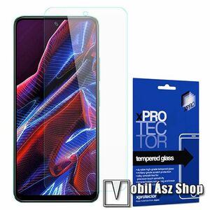 Xpro előlap védő karcálló edzett üveg - 0, 33 mm vékony, 9H, Arc Edge, A képernyő sík részét védi - Xiaomi Poco X5 / Redmi Note 12 5G - GYÁRI kép