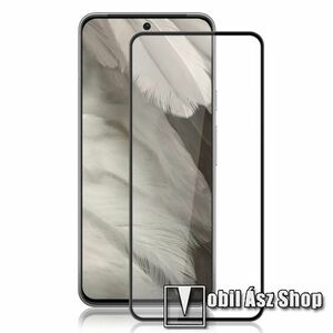 MOCOLO előlap védő karcálló edzett üveg - FEKETE - 9H, 0, 33mm, Arc Edge, A teljes kijelzőt védi, a teljes felületén tapad! - Google Pixel 8 - GYÁRI kép