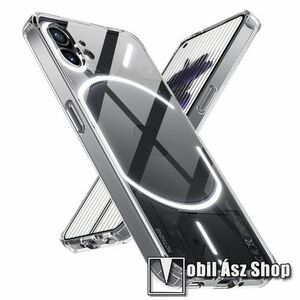 OTT! TRANSPARENT műanyag védő tok / hátlap - ÁTLÁTSZÓ - szilikon szegély, erősített sarkok - ERŐS VÉDELEM! - Nothing Phone (2) kép