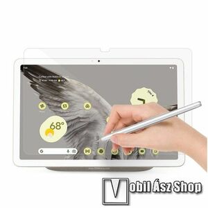 Képernyővédő fólia - Clear - 1db, törlőkendővel, papírérzetű, A TELJES KIJELZŐT VÉDI! - Google Pixel Tablet kép