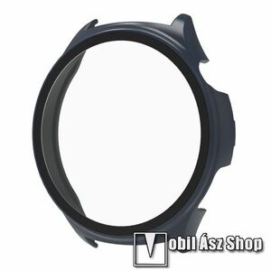 Okosóra műanyag védő tok / keret - SÖTÉTKÉK - 9H edzett üveg előlap védő is! - HUAWEI Watch 4 kép