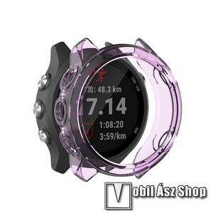 Okosóra szilikontok - ÁTTETSZŐ LILA - Garmin Forerunner 245 / Garmin Forerunner 245M kép