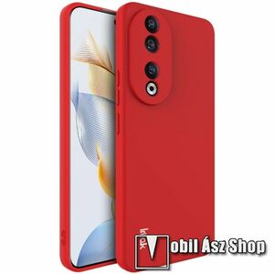 IMAK UC-4 szilikon védő tok / hátlap - MATT PIROS - kameravédelemmel - HUAWEI Honor 90 - GYÁRI kép
