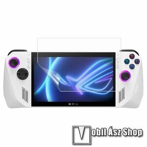 Képernyővédő fólia - Ultra Clear, PET (műanyag) - 1db, törlőkendővel, A TELJES KIJELZŐT VÉDI! - ASUS ROG Ally (2023) kép