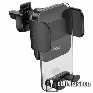 HOCO CA117 EXQUISITE UNIVERZÁLIS autós / gépkocsi tartó - FEKETE - szellőzőrácsra rögzíthető, 360°-ban forgatható, 60-90mm-ig nyíló bölcső - CA117 - GYÁRI kép