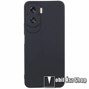 Szilikon védő tok / hátlap kameravédelemmel - FEKETE - HUAWEI Honor X50i kép